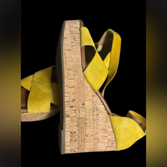 Yellow Wedge Sandals - Picture 7 of 9